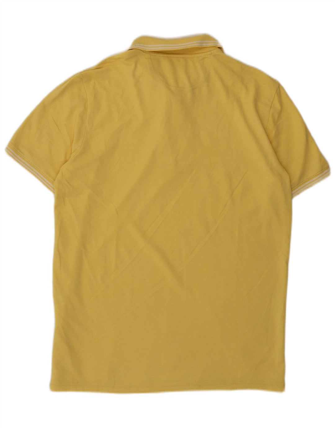 CAMPEÃO Camisa polo masculina Easy Fit de algodão amarelo médio