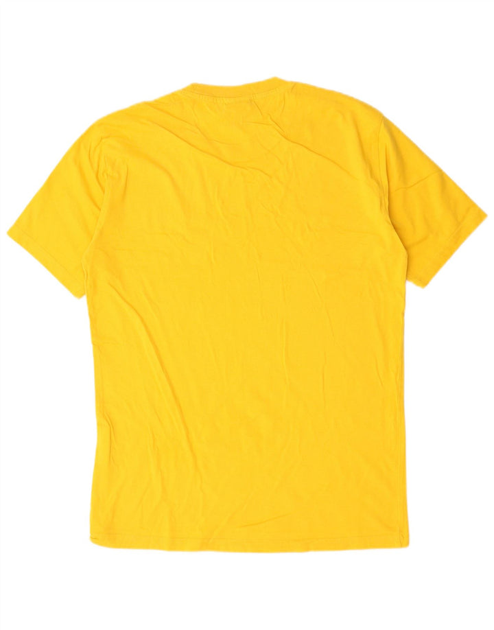 Camiseta masculina Champion pequeno algodão amarelo