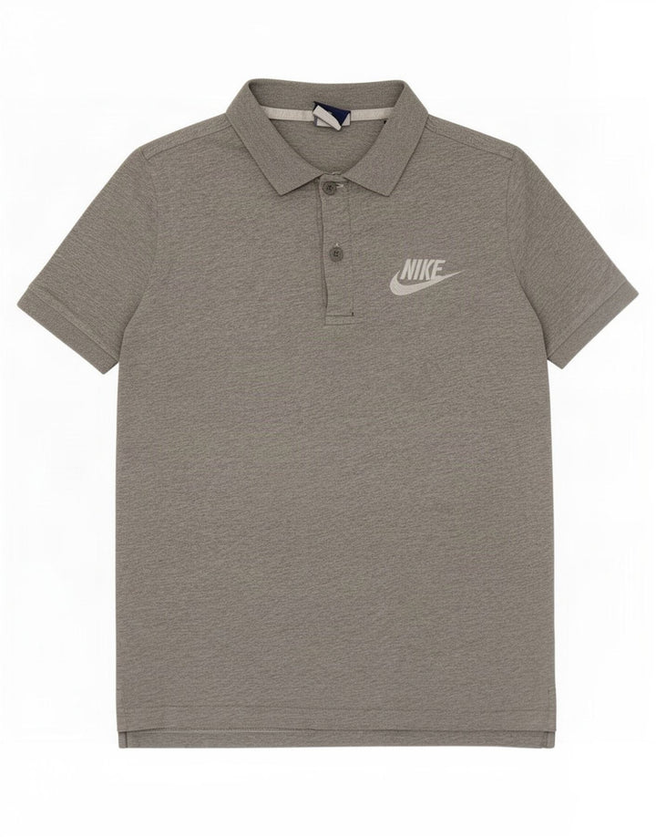 Camisa polo masculina Nike 12-13 anos grande algodão cinza