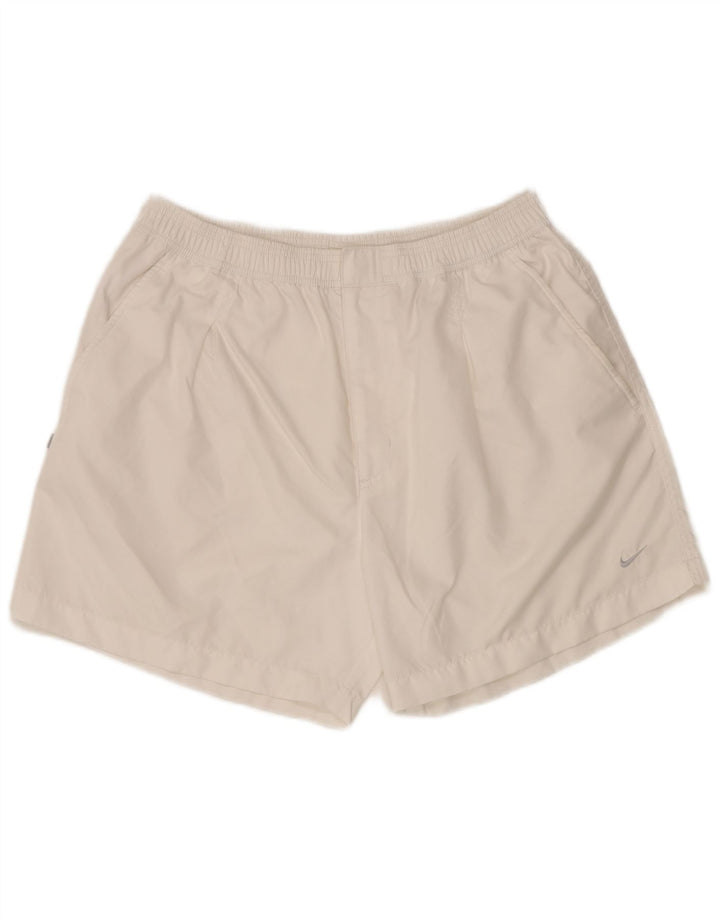 NIKE Womens Chino Shorts Large W32  White Polyester