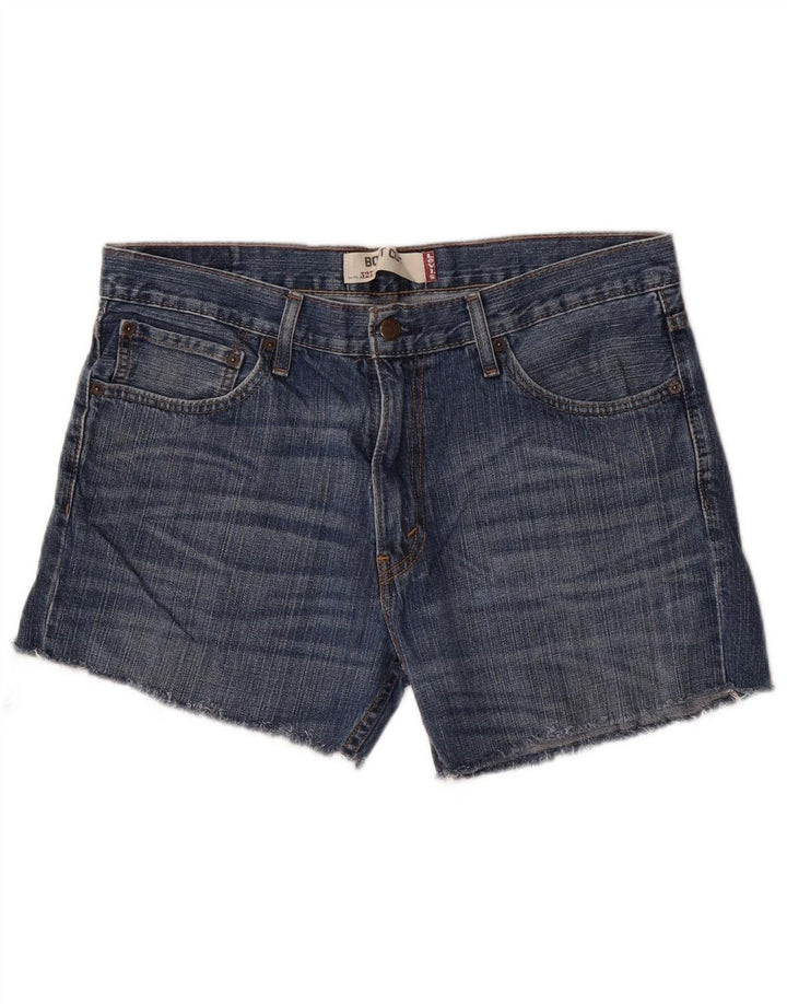 Shorts jeans feminino 527 da LEVI'S W36 XL azul algodão