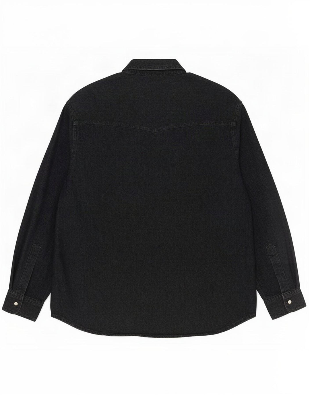 Camisa masculina vintage grande algodão preto