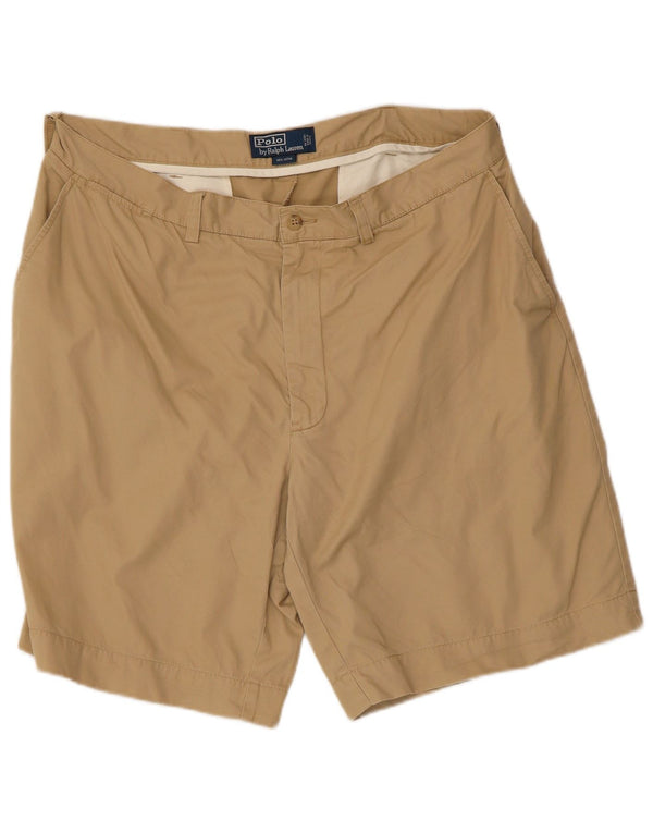 Polo Ralph Lauren Mens Chino Shorts W38 XL Algodão Bege