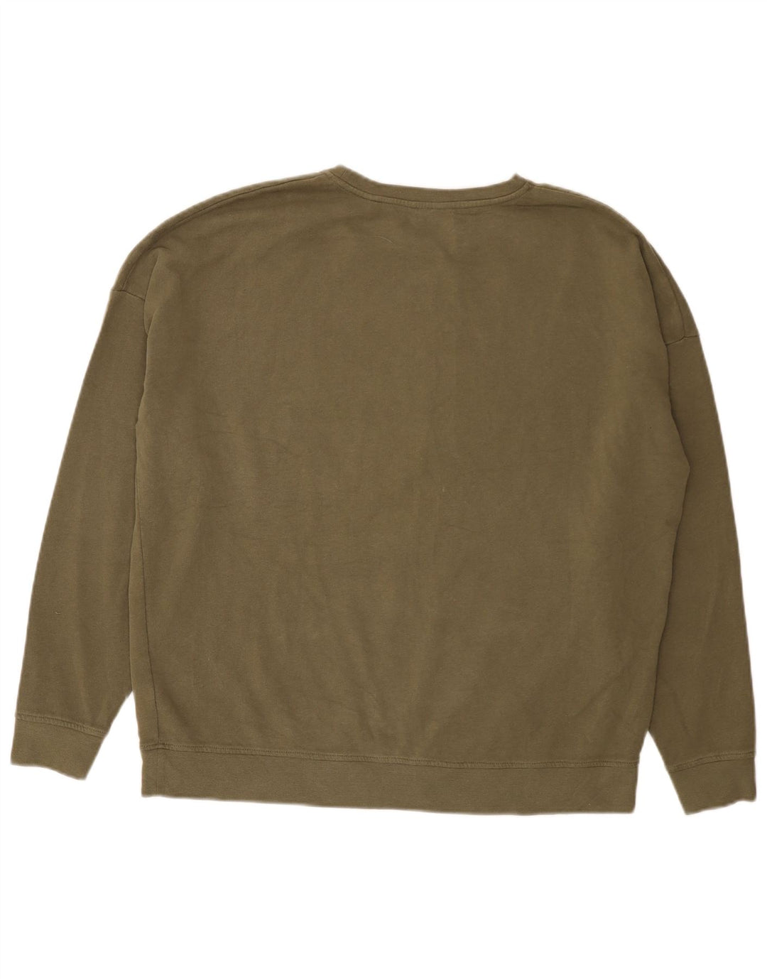 Suéter feminino Jack Wills de grandes dimensões, Reino Unido, 16, grande, cáqui, algodão