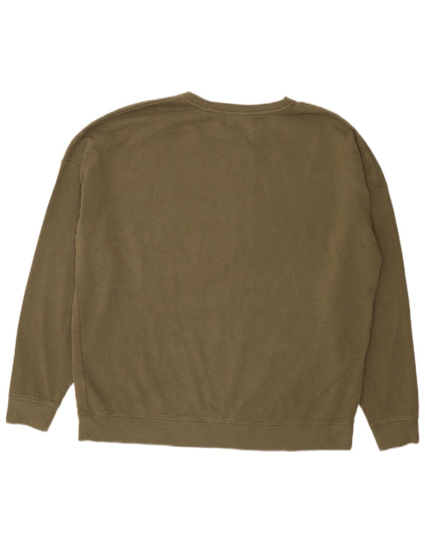 Suéter feminino Jack Wills de grandes dimensões, Reino Unido, 16, grande, cáqui, algodão