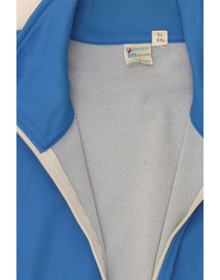 Panatta Jaqueta masculina de agasalho IT 54 XL azul Colourblock poliamida