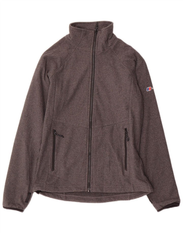 Jaqueta feminina de treino Berghaus UK 10 poliéster cinza pequeno