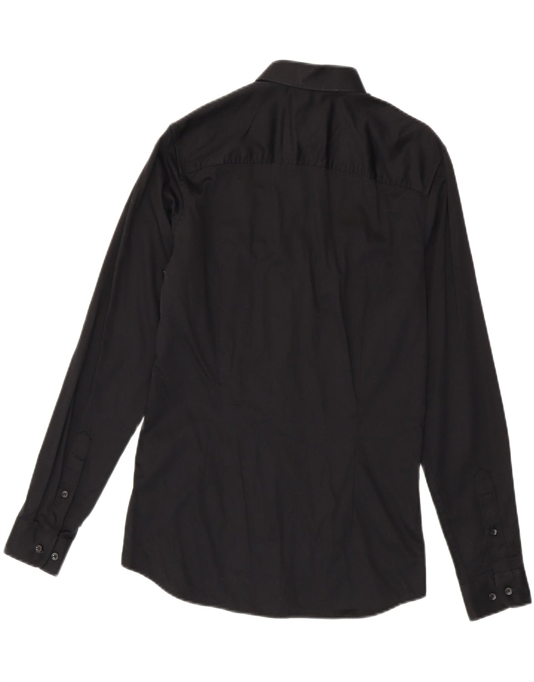 Camisa masculina Jack & Jones pequena de algodão preto