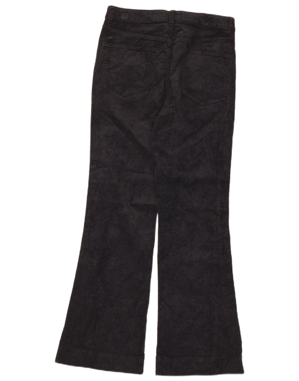 Calça feminina de veludo Marks & Spencer Reino Unido 12 médio W30 L30 azul marinho