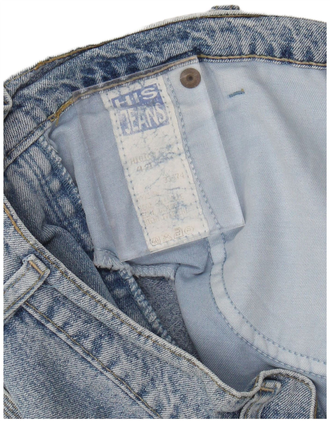 Saia jeans feminina H.I.S IT 44 Médio W30 Azul