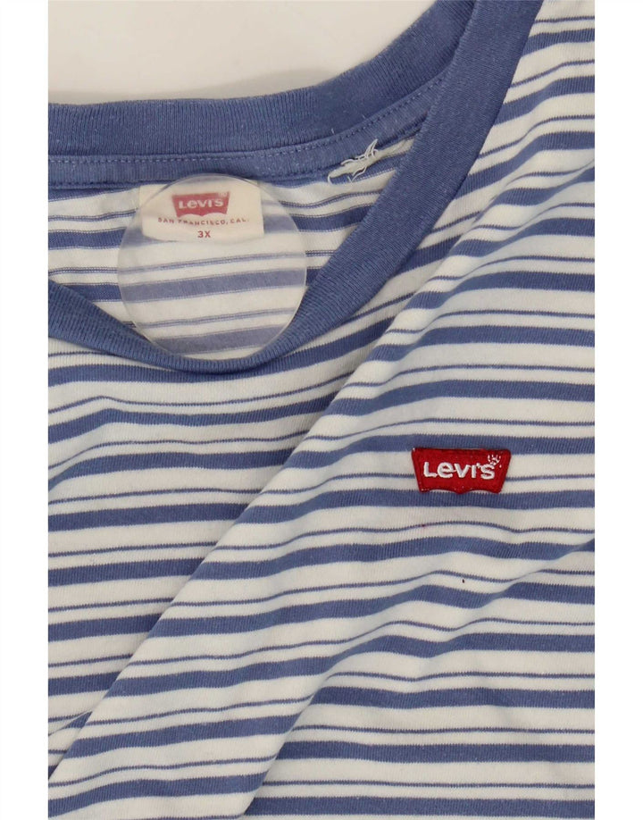 Camiseta masculina Levi's Top 3XL listrada azul