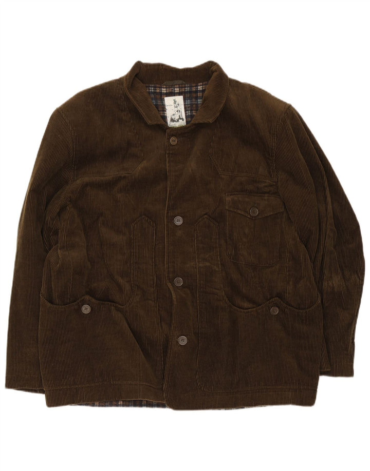 Jaqueta masculina de veludo Hunter IT 50 grande algodão marrom