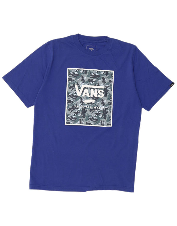 Camiseta Vans Meninos Classic Fit Graphic 14-15 Anos XL Azul