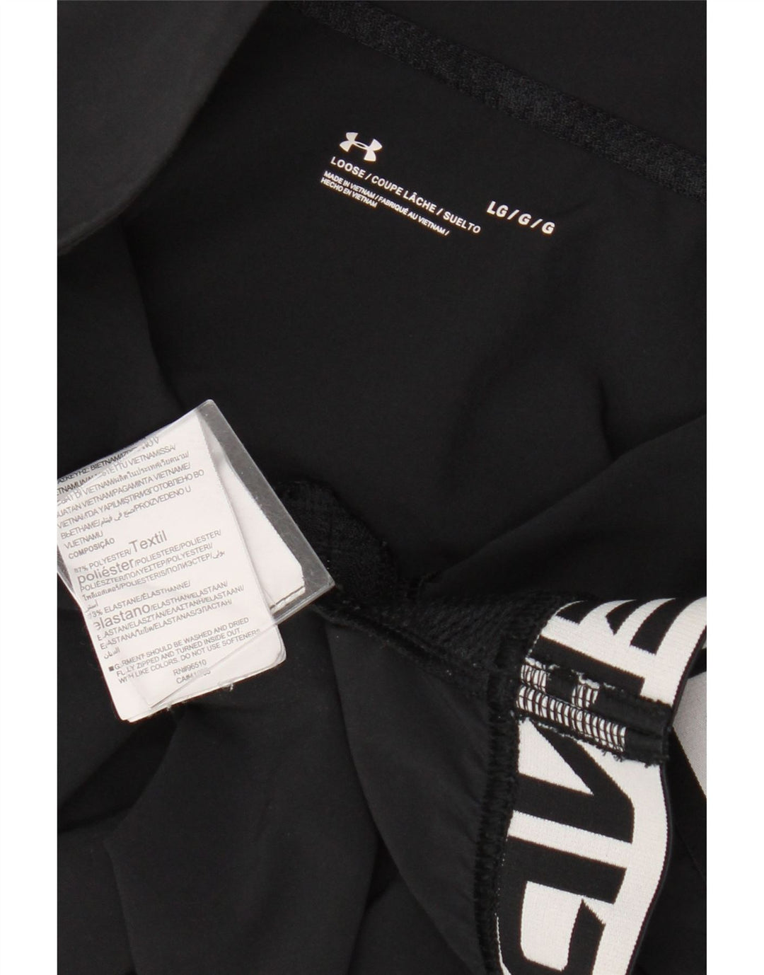 Under Armour feminino gráfico pulôver agasalho top Reino Unido 16 grande preto