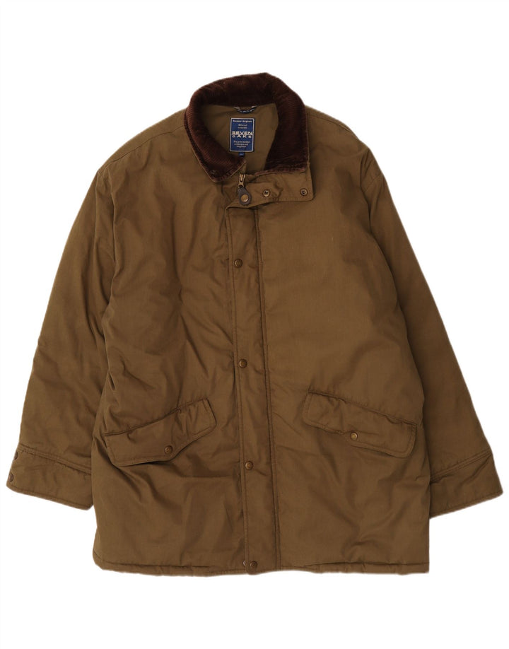 Casaco corta-vento masculino Seven Oaks UK 42 XL cáqui poliéster