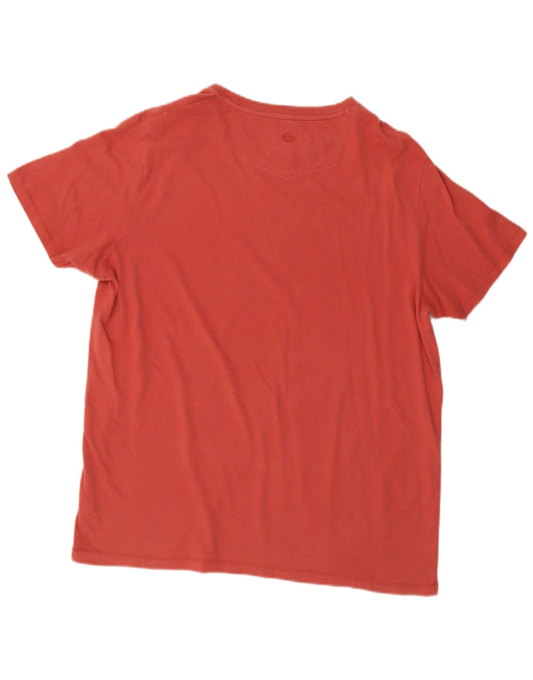 Camiseta gráfica masculina Fat Face Top grande de algodão vermelho