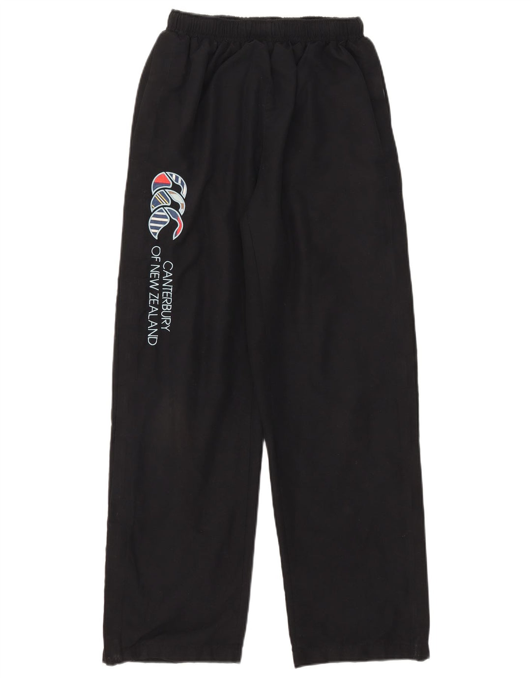 Calça de treino masculina Canterbury com estampa gráfica pequena de poliéster preto