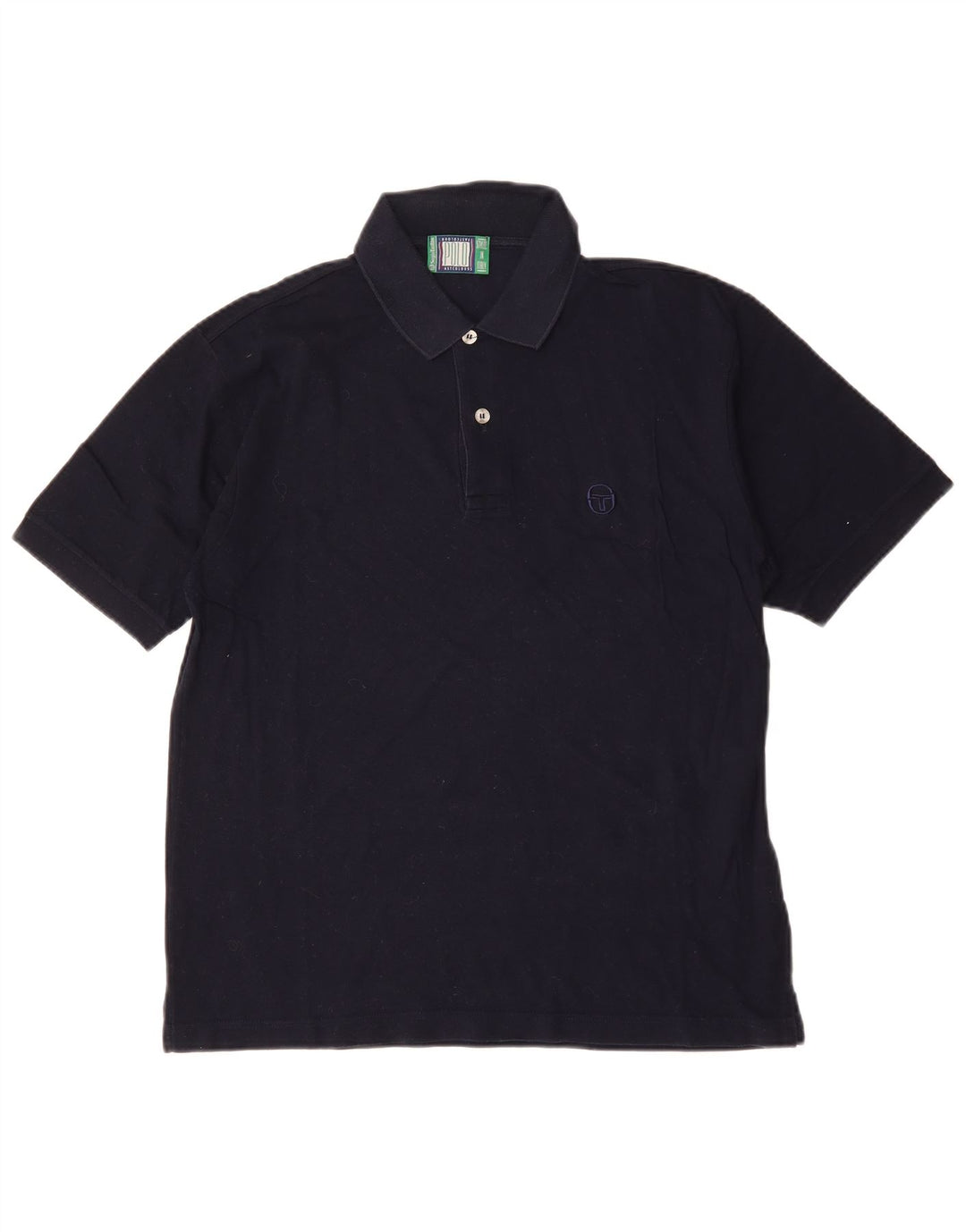 SERGIO TACCHINI Polo masculino médio algodão azul marinho