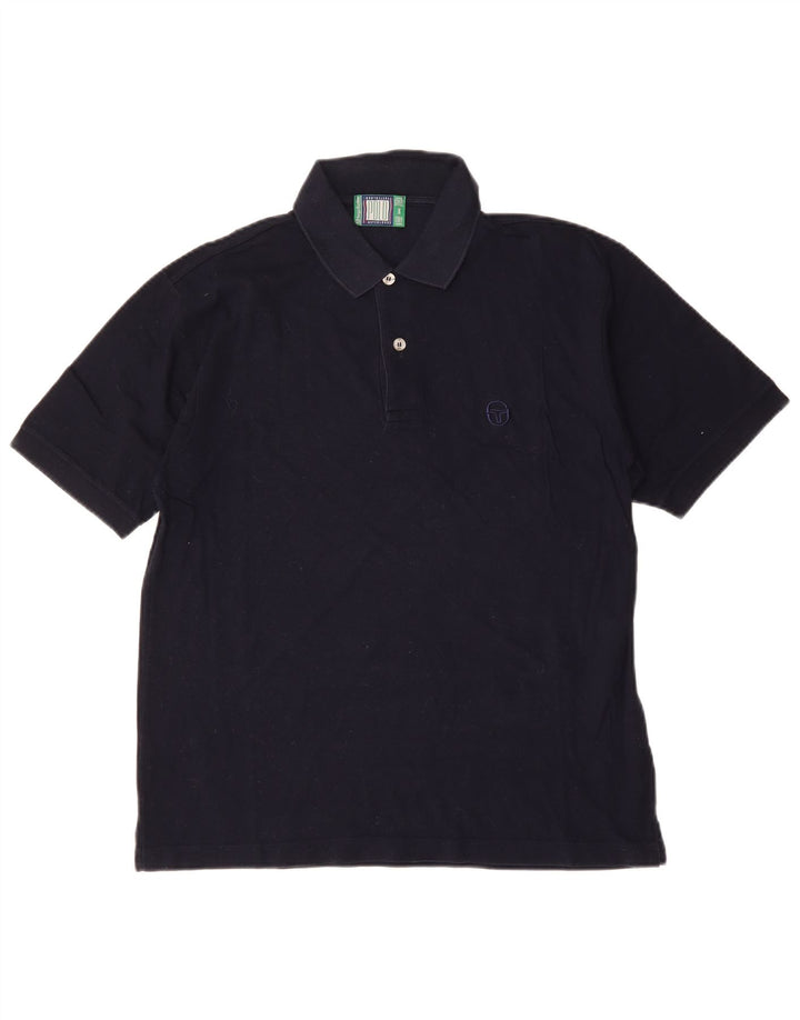 SERGIO TACCHINI Polo masculino médio algodão azul marinho