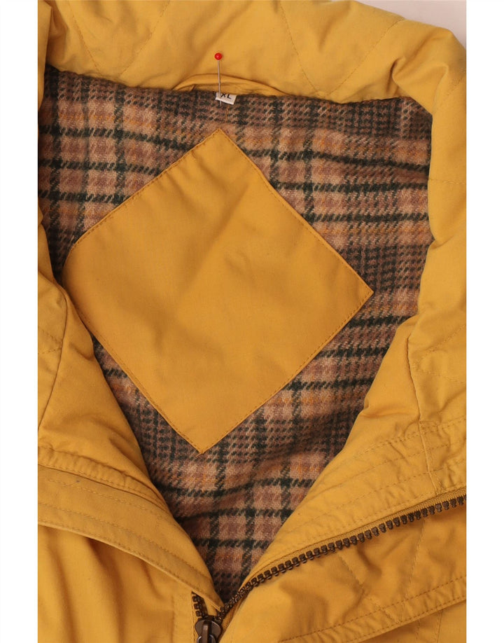 Colete utilitário masculino vintage UK 42 XL poliéster amarelo