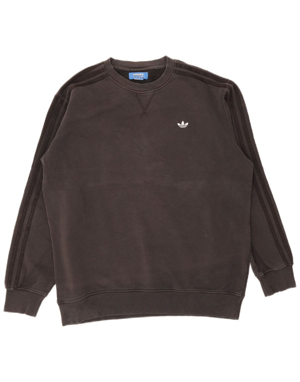 Adidas Mens Sweatshirt Jumper Large Grey Cotton