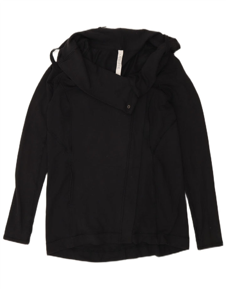 Lululemon Jaqueta feminina de agasalho US 4 pequeno modal preto