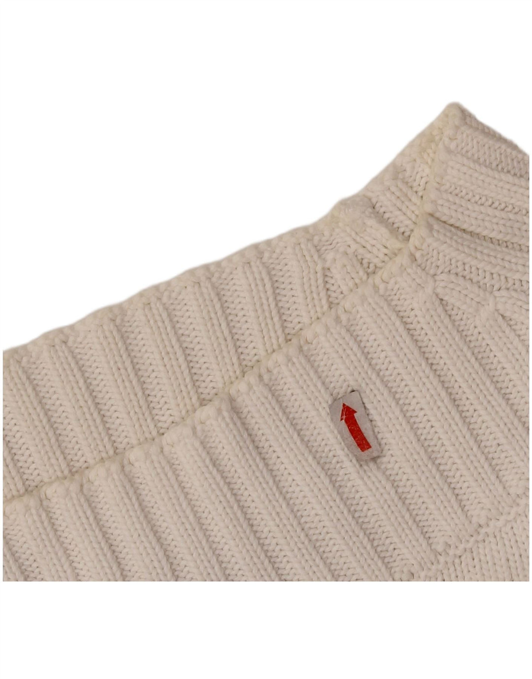 Suéter feminino SISLEY com gola tartaruga e gola redonda, 10 algodão branco pequeno