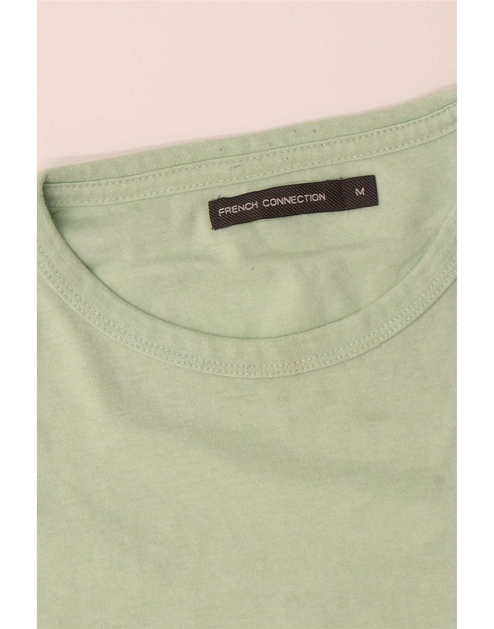Camiseta masculina French Connection Top algodão verde médio