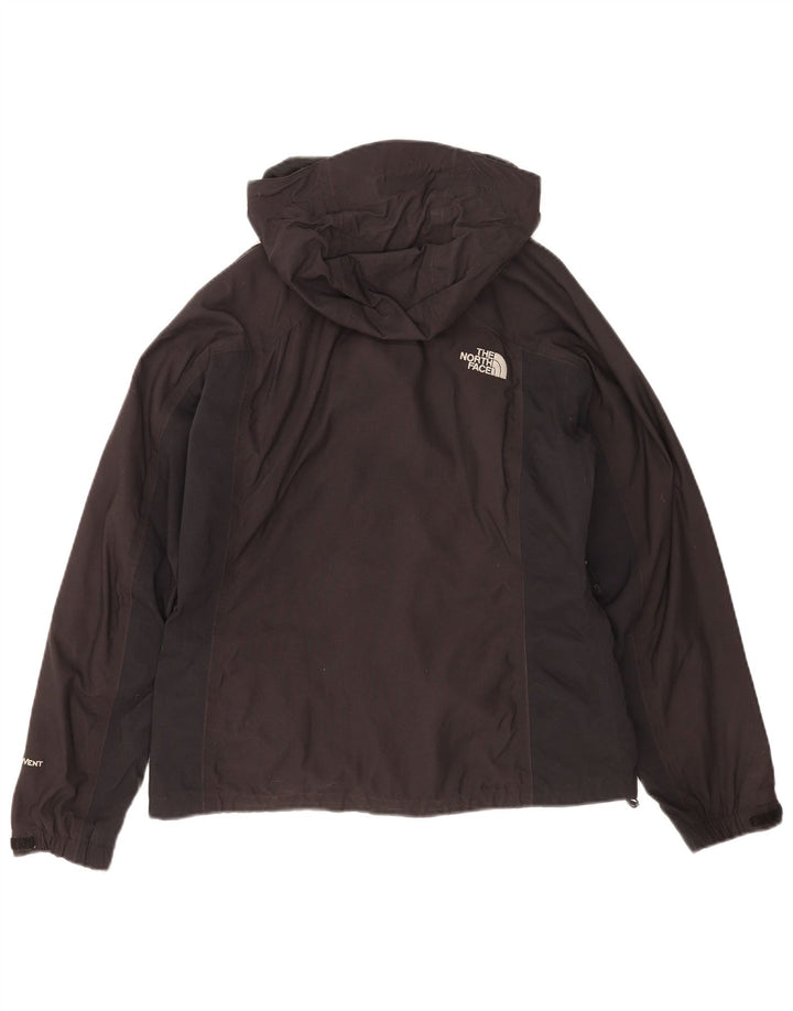 Jaqueta de chuva feminina com capuz The North Face UK 12 nylon preto médio