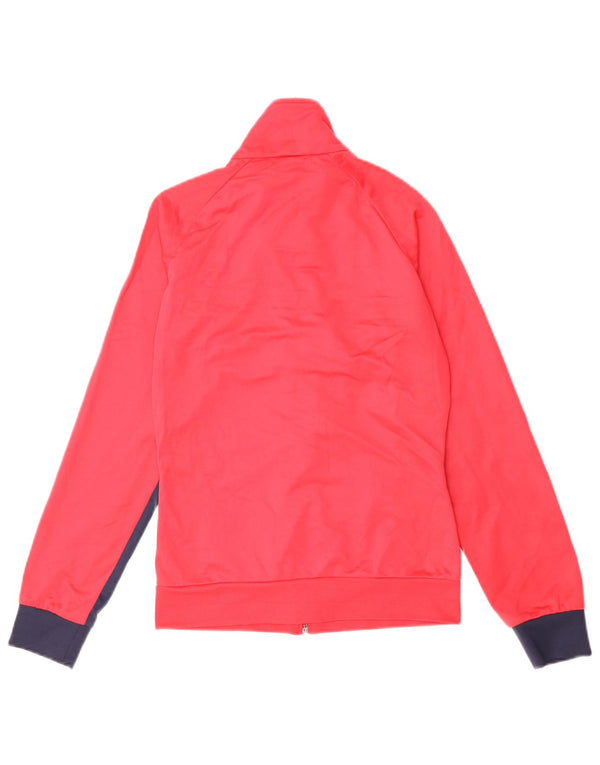 Kappa Womens Tracksuit Top Jacket UK 12 Medium Red Colourblock Poliéster