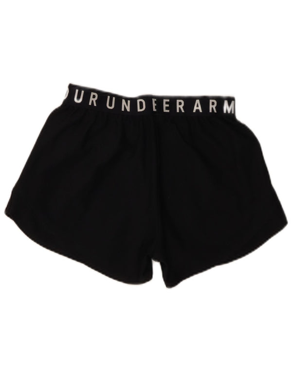 Shorts esportivos gráficos femininos UNDER ARMOUR UK 4 XS preto poliéster