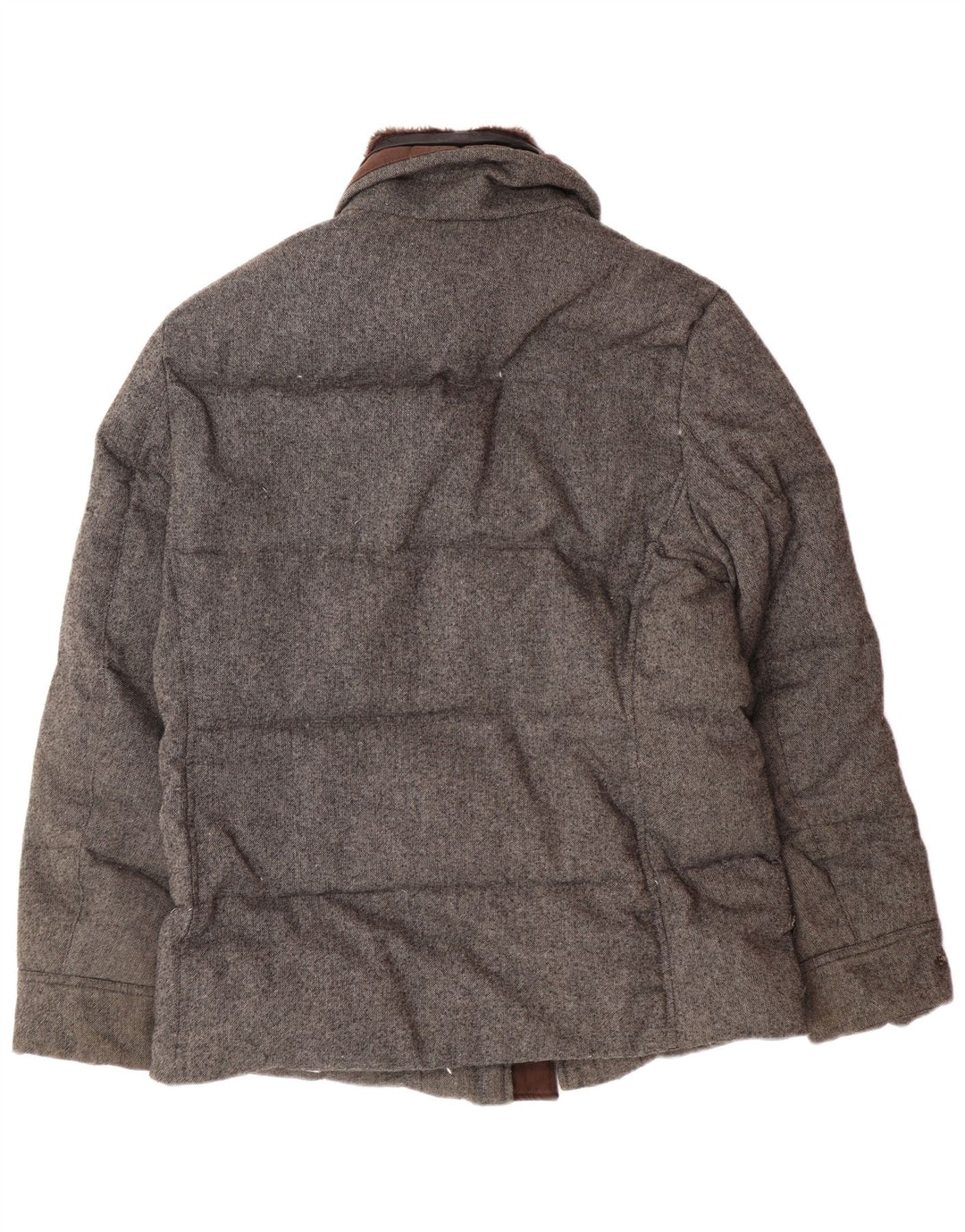 Jaqueta acolchoada masculina Michael Kors UK 40 poliéster cinza grande