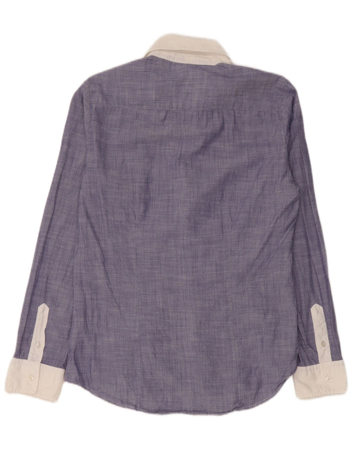 Camisa feminina SIVIGLIA de manga comprida com ajuste regular IT 42 bloco colorido azul médio