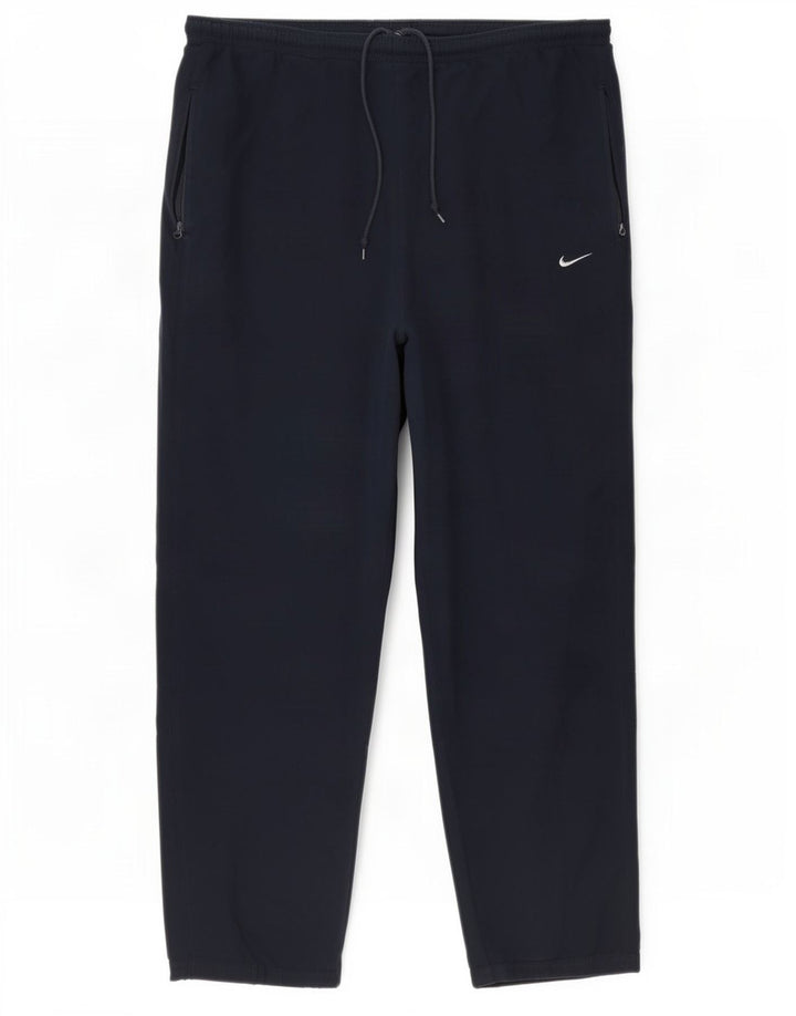 Calça de treino masculina Nike grande poliéster azul marinho