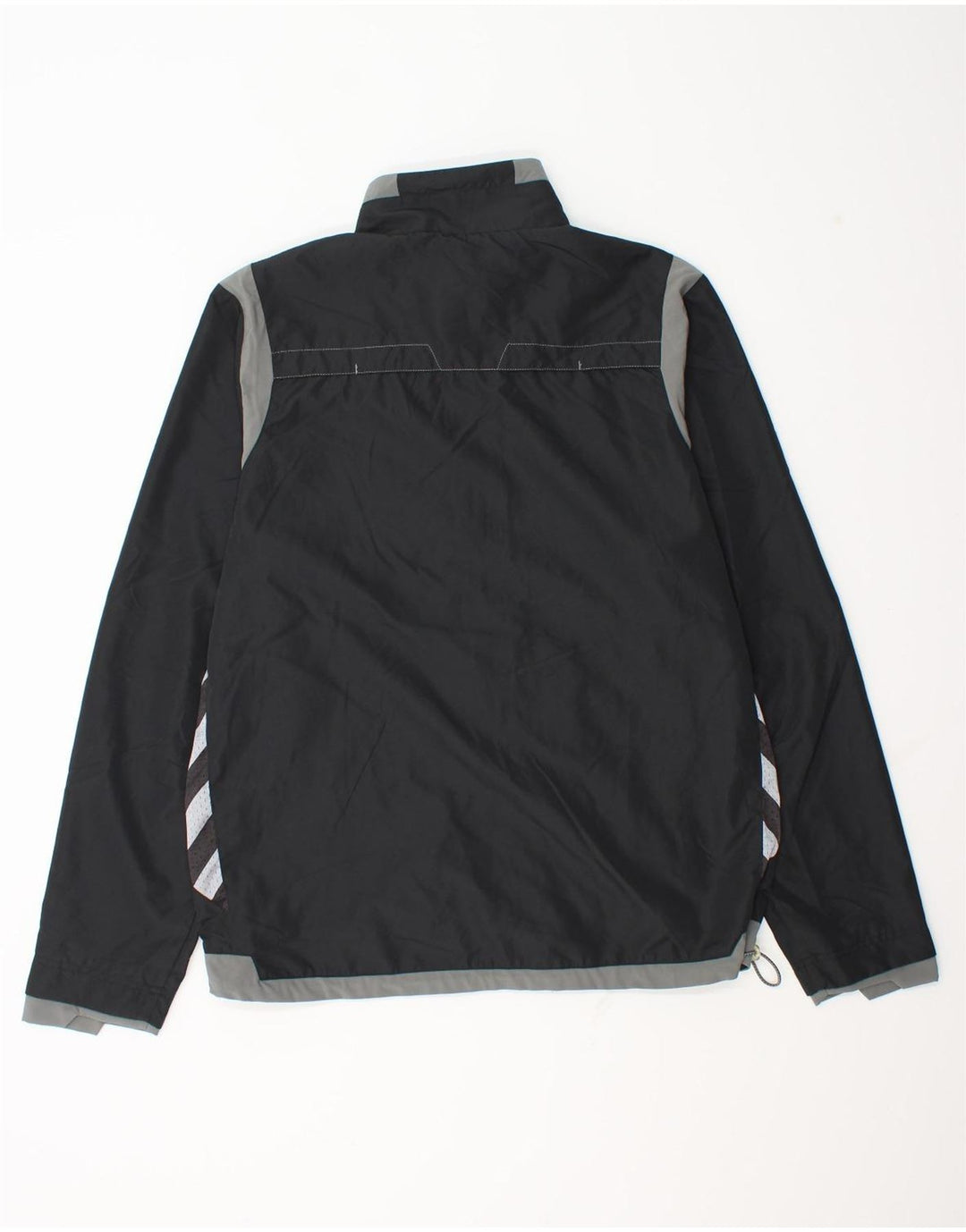 Jaqueta de chuva masculina Hummel Graphic UK 38 poliéster colorblock preto médio