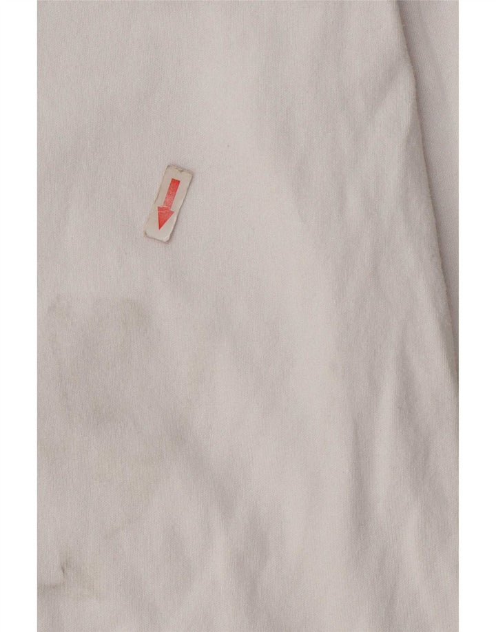 Suéter cardigã feminino Marks & Spencer Reino Unido 14 algodão branco médio