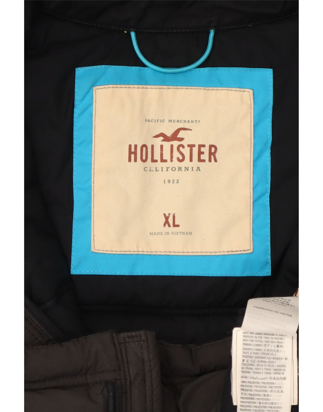 HOLLISTER Mens Padded Gilet UK 42 XL Grey Polyester Vintage Hollister and Second-Hand Hollister from Messina Hembry 