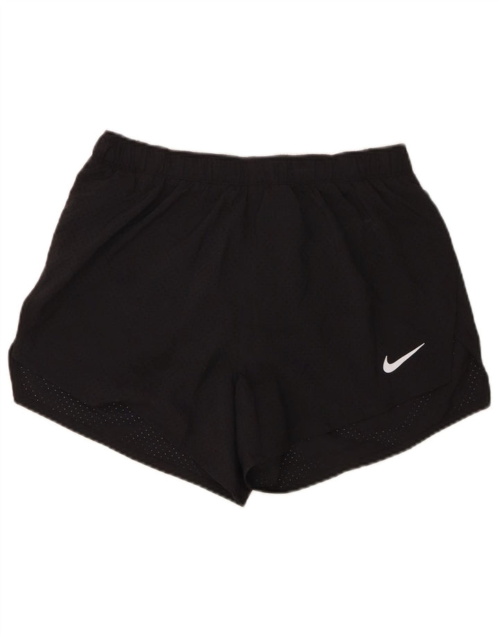 Nike Womens Dri Fit Sport Shorts UK 14 Médio Preto Poliéster