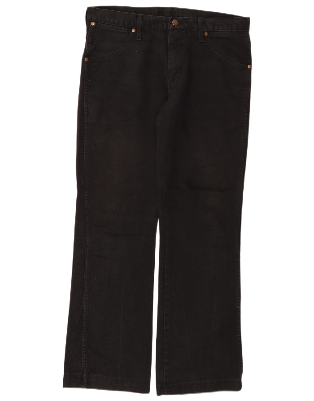 Wrangler Masculino Dayton Bootcut Jeans W33 L31 Algodão Preto