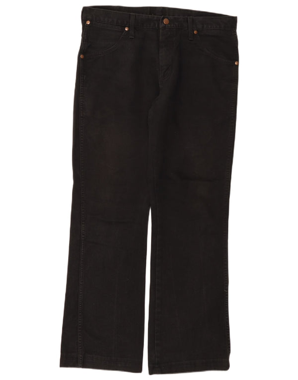 Wrangler Masculino Dayton Bootcut Jeans W33 L31 Algodão Preto