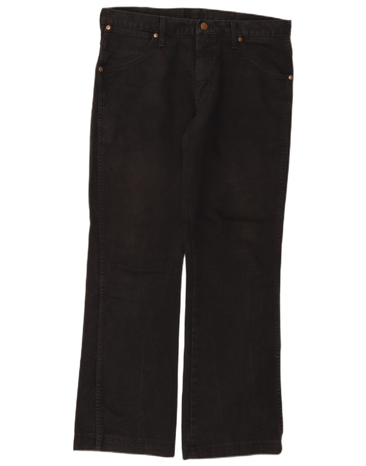 Wrangler Masculino Dayton Bootcut Jeans W33 L31 Algodão Preto