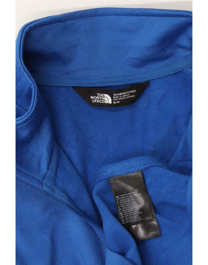 Pulôver feminino The North Face com zíper e gola alta Reino Unido 14 azul médio
