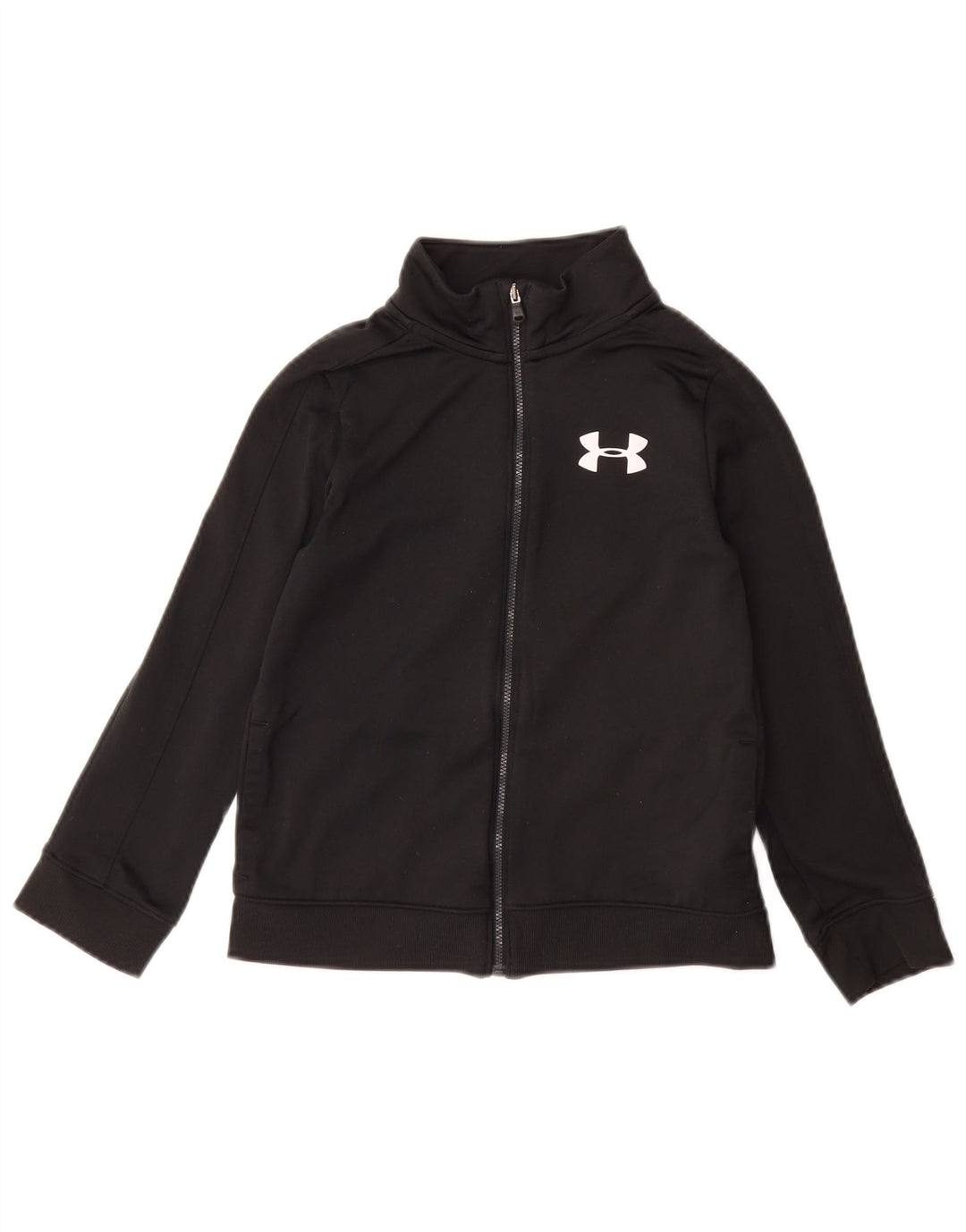 Jaqueta de treino para meninas UNDER ARMOUR 7-8 anos pequena de poliéster preto