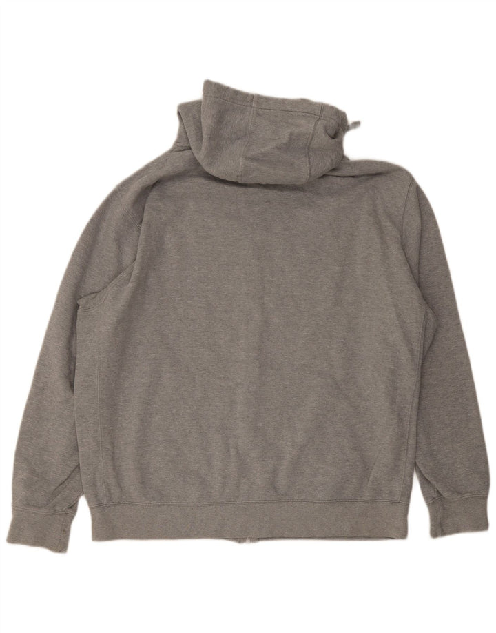 Suéter Nike masculino com capuz e zíper XL cinza algodão