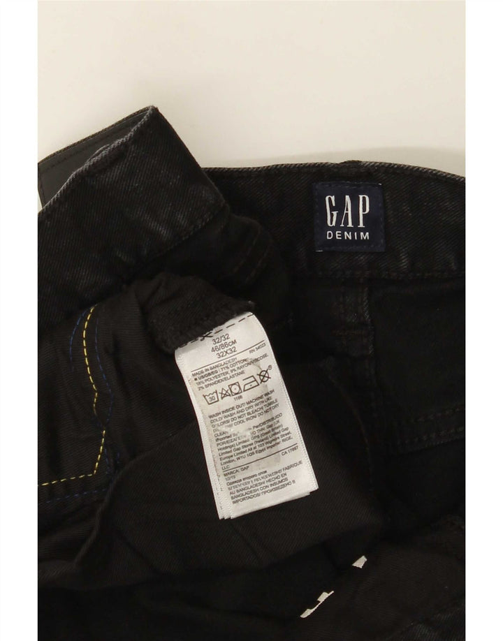 Jeans retos masculinos Gap W32 L32 algodão preto
