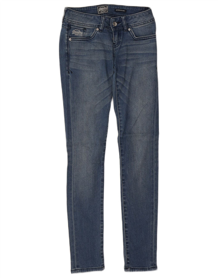 Jeans super skinny feminino SUPERDRY W26 L30 algodão azul