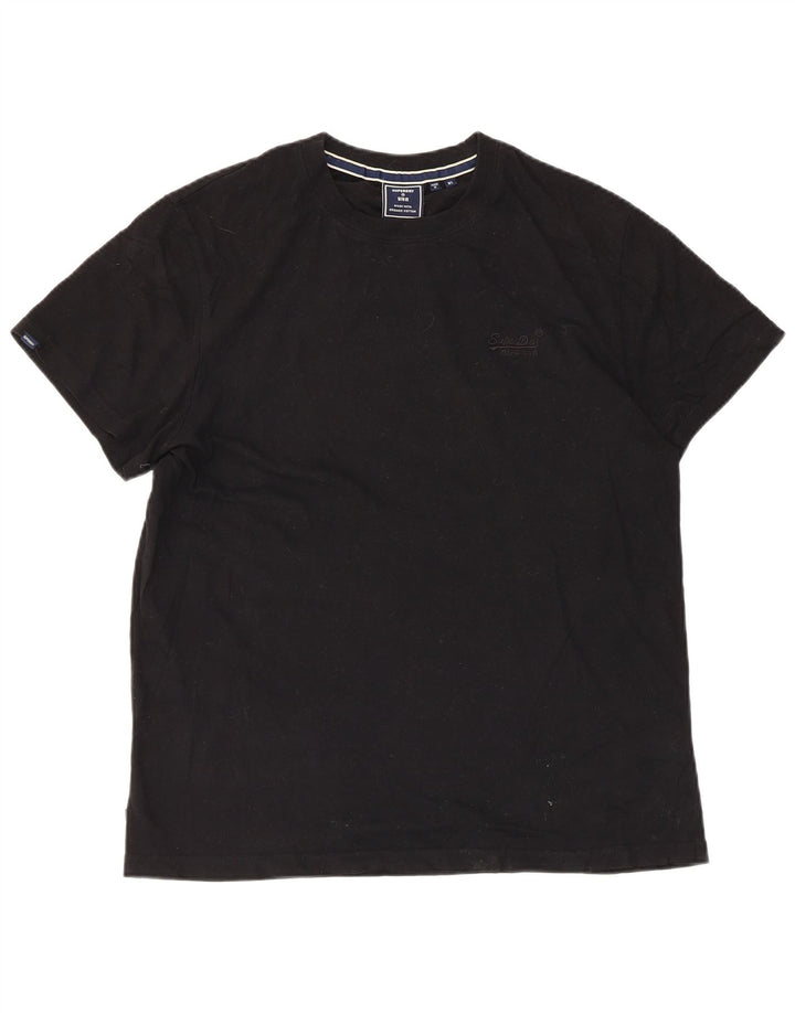 Camiseta masculina Superdry Top XL algodão preto