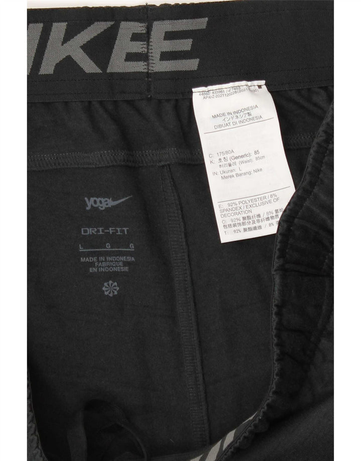 Calça esportiva masculina Nike Dri Fit joggers grande poliéster manchado cinza