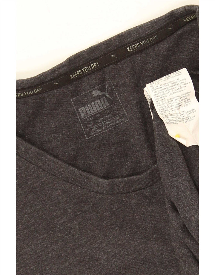 Camiseta masculina Puma Graphic Top cinza médio algodão