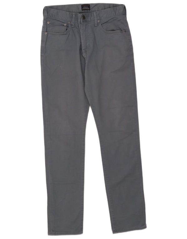 Calça masculina Gap Khakis Slim Fit casual W31 L32 algodão cinza